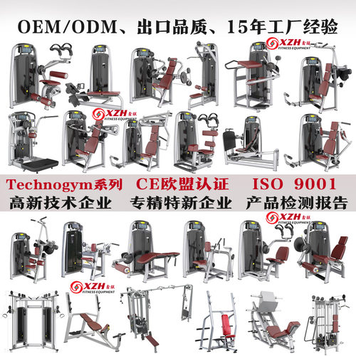 太空泰诺健力量器械全套健身房坐式高拉推胸飞鸟腿部商用健身器材