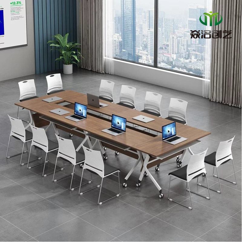 折叠培训桌椅组合可拼接翻板桌移动长条桌带轮子多功能折叠会议桌,商业/办公家具,培训桌/培训台,淘宝优惠券,粉丝福利购,淘宝优惠卷