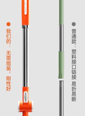 家用缩一拖伸墩28128布桶布单杆旋转式拖净把杆通用20拖25新款