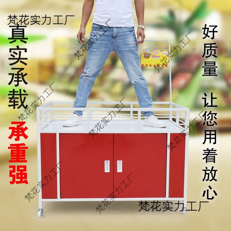 超市促销车折叠摆摊小推车地推车带轮可移动花车车促销台货架