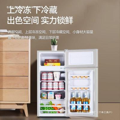 121耗家用新款开人小冰箱双门冰箱小型一级能办公室宿舍出租房一