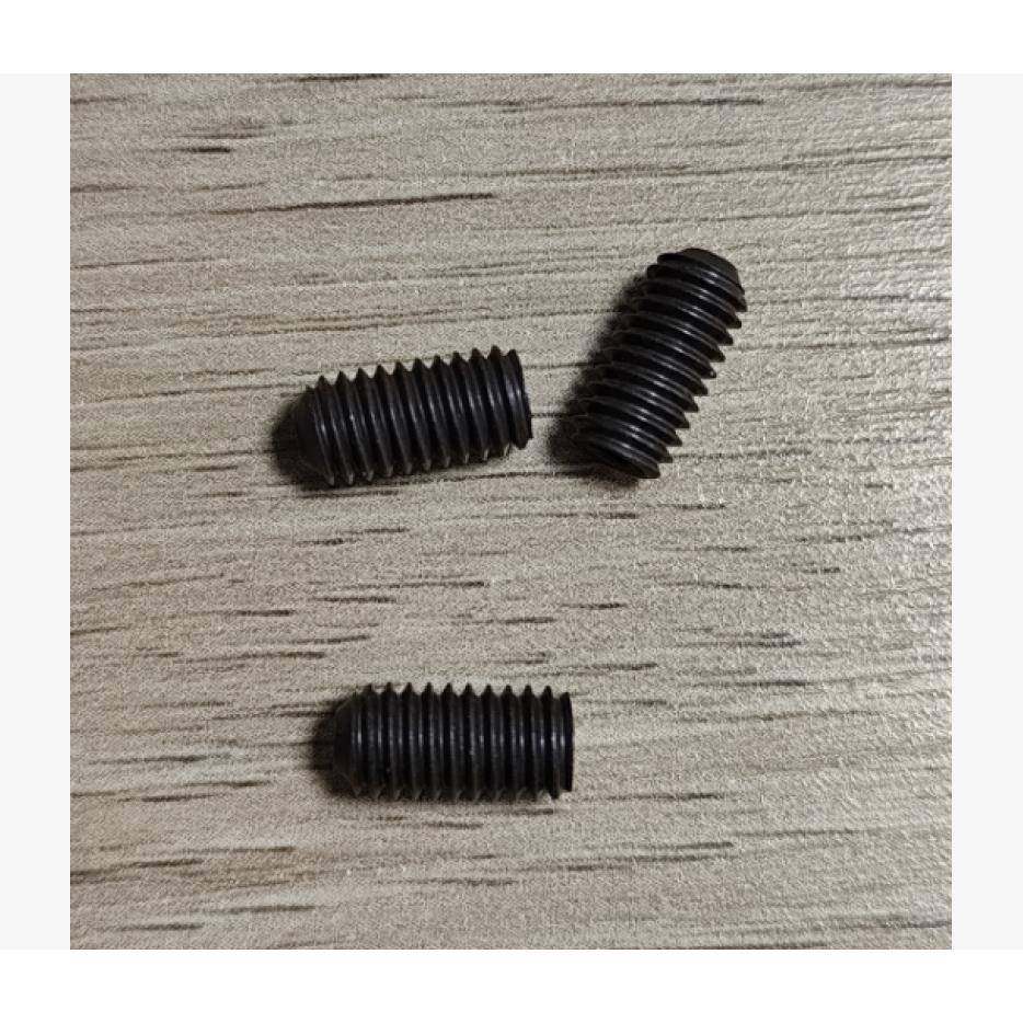 荐DIN96发黑45H内1角平48202端紧定螺钉M6*1六2发紧定螺黑钉螺钉