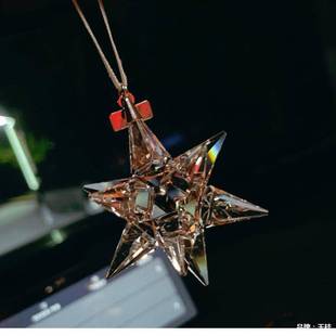 2023新款流星锤水晶车挂挂件车内车载水晶挂件水晶雪花车挂