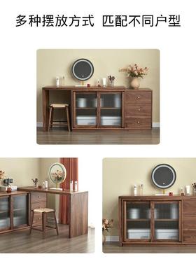 胡桃木书实桌24930木转角学习桌办桌写字桌家具桌加厚桌子原公木