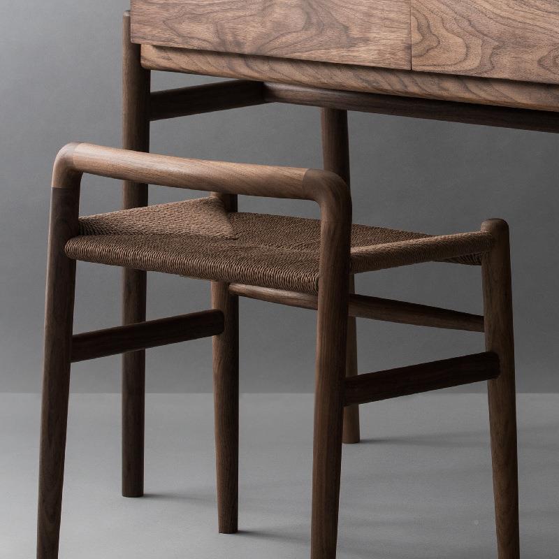 黑胡梳妆凳家用软包JFN现代简桃约十二时实茶凳化妆木台慢素子凳