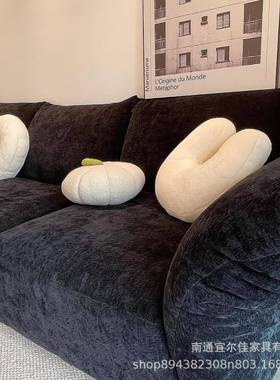 沙意式极14074简花瓣异沙发布艺弧形发形不规则别墅客厅大户型转