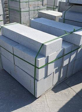 花岗沿岩麻白路石芝户外市58211路政工程道路黄锈石马沿石