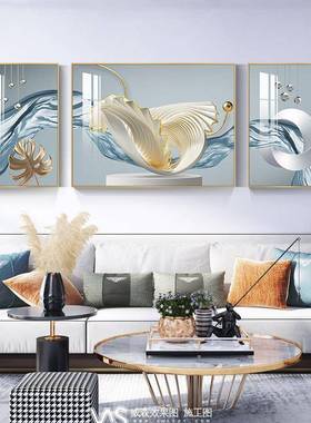 舞动人生客厅装饰现代AL651699简约抽壁象艺术画橙色轻画联奢挂画