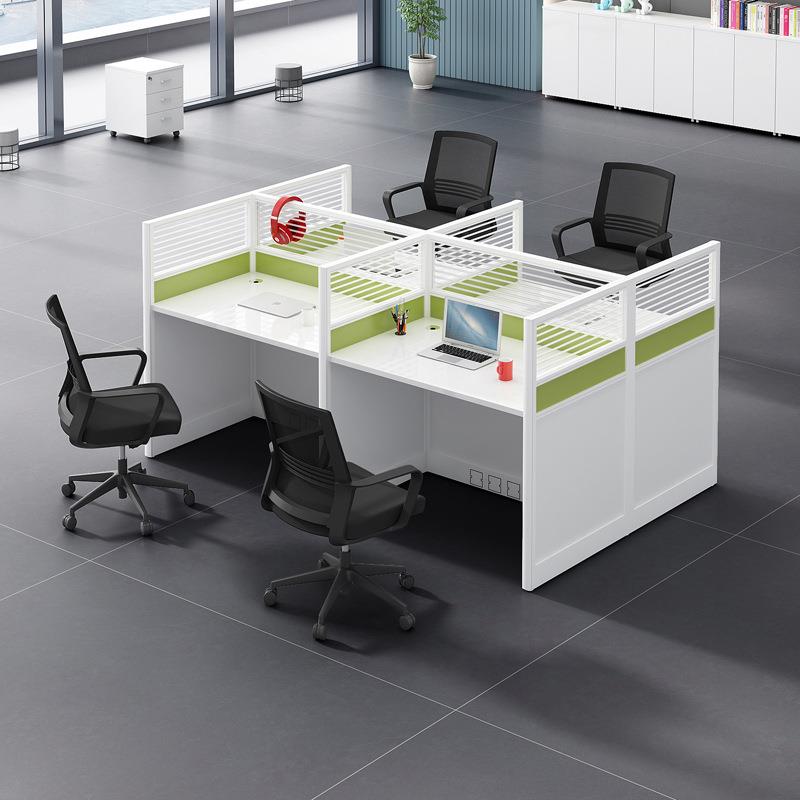 屏风办公桌1m销小YG-0109卡座4人位卡格子间电话销座售0公.8*电0.