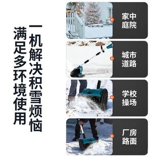 扫雪机锂电除雪机家用清雪神器折叠铲雪机厂家 跨境电动手推式