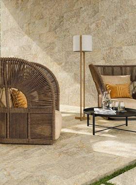 高端休闲户外家具院花园墅露台别天编AIN台手工庭绳沙发室外创意