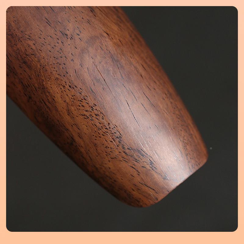 手黑檀木茶则二件六套实木赏茶荷茶碟工君茶YRM子茶具道配件茶勺