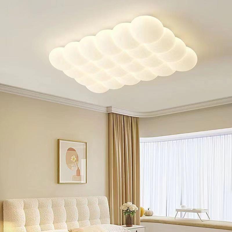 205年新款奶油风泡泡客浪厅KOD吸顶灯温馨漫卧眼室护2灯全光谱餐