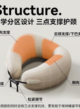 EVERYT颈HINK旅行枕颈45712枕飞机枕脖子头枕女生u形护脖枕便携u