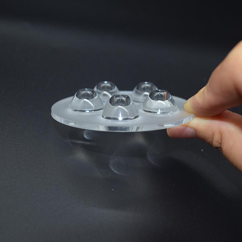 厂家RKE光学体透镜七连LED透镜功LED大率率透镜大功透镜PMMA