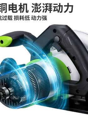 坦克木工15889锯电动圆10功寸电家锯用多能手提电锯机台式切割倒