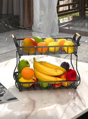 AL厨房5水果蔬菜架F765T9S6子餐桌收纳架艺桌面置物铁架收纳筐杂