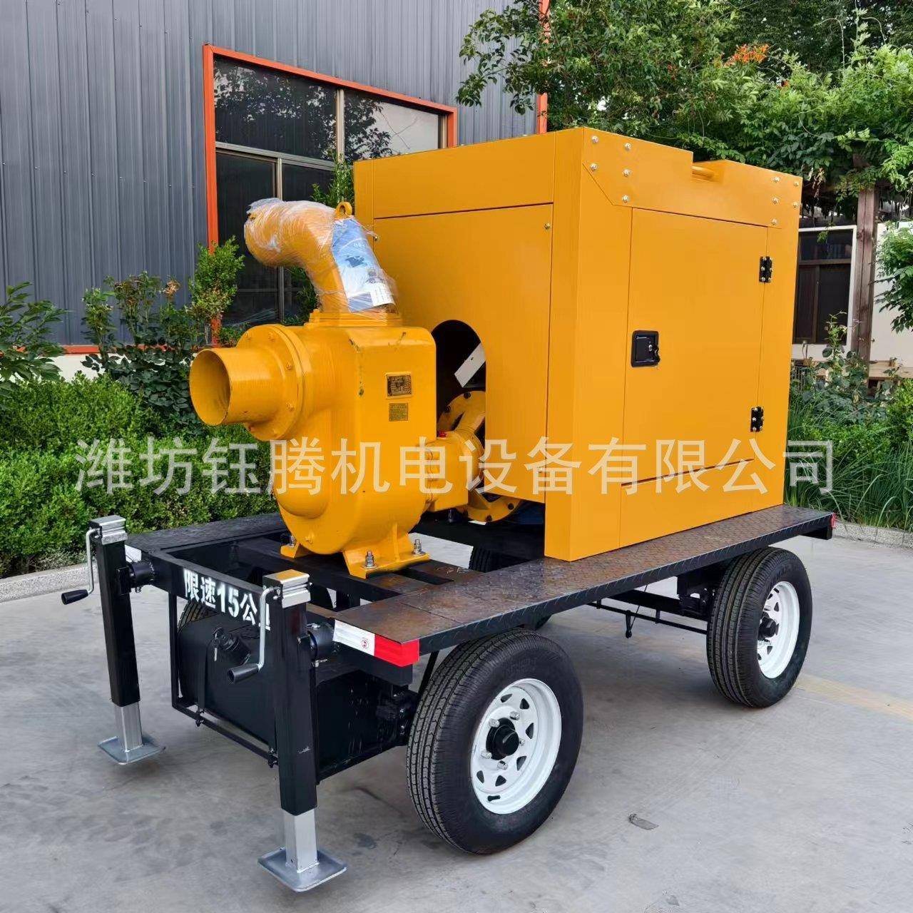 200立方移动式柴车油机防KLS水泵机组防汛灌排污拖式水泵农汛田排