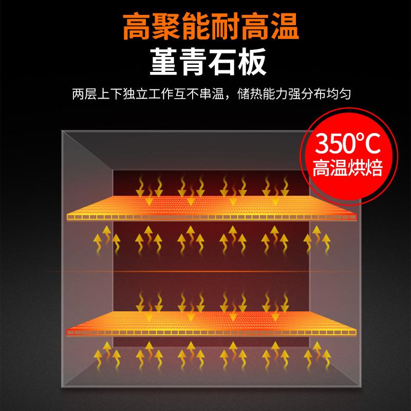 v电压披萨烤箱跨境v商用蛋糕面包小双层一层电烤箱烤炉