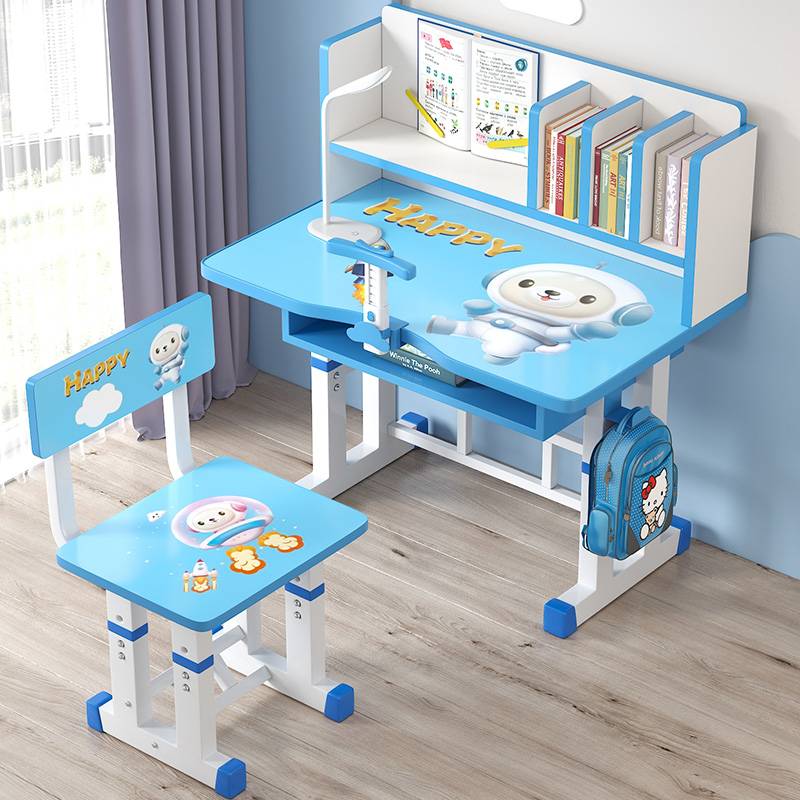 学习桌家用写字桌小学生课桌小孩简易书桌儿童可升降桌椅组合套装