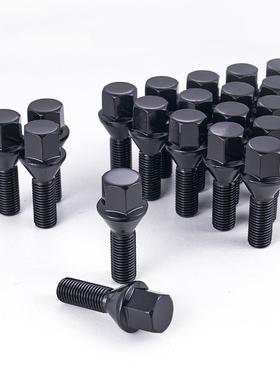一20件装黑色m121x.2519mm实心体六角轮爪螺栓DOF26mm