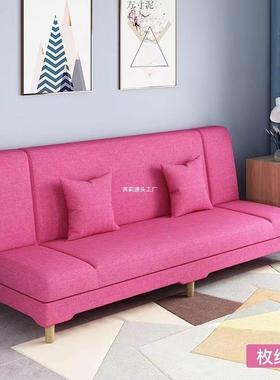 布沙艺发房多功能沙发床折两用简易TNE单客厅出叠租折叠床懒人小