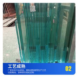 双层钢化夹胶玻璃磨阳JUB隔光房楼梯护色栏夹胶玻璃砂彩玻璃断墙