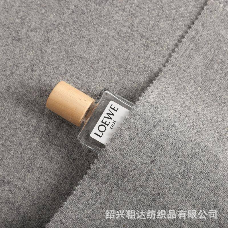 厂家新款全羊单毛呢平面料秋冬大衣外板斜纹花面呢毛羊毛LQZ布料