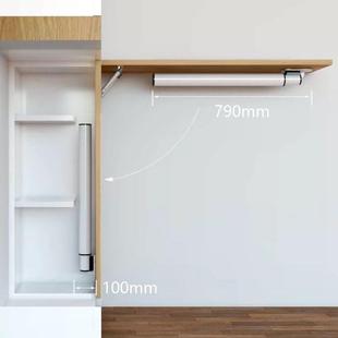 吧脚可调节支撑脚摊STD腿折桌腿圆形叠轨道伸缩家具台摆桌面折叠