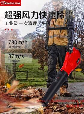 大功率落便携背负手风持电吹风机52503吹雪叶公道路电动锂树叶吹灰尘机