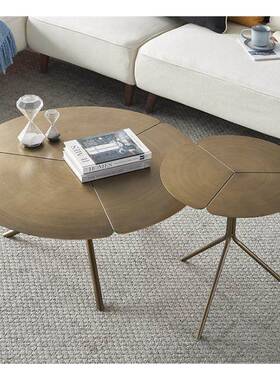 包邮花叶意大利金属时尚高设端小型20177荷户客厅计师扇形莲花边