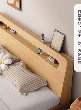 现代简约实木用ZSZ床家1.5米双人床1.8米出租房1.m2单人床架经济