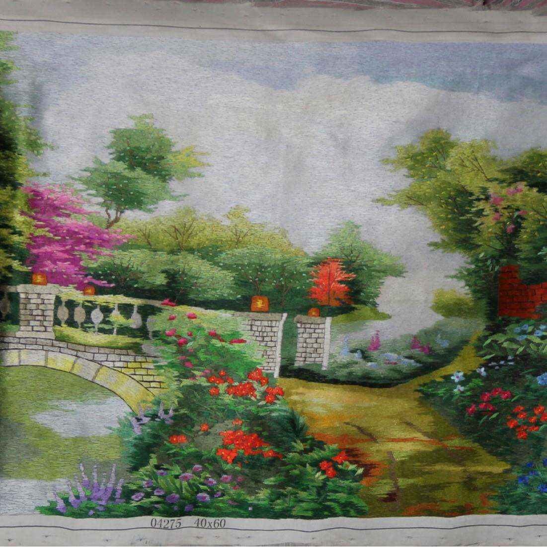 州苏手工刺厂绣画RYC客厅装绣饰送礼苏未装裱风景画家生产