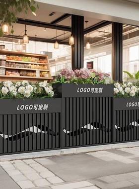 户外不锈花钢发箱太阳能灯光业组合铁艺65113花坛商街围护庭栏隔