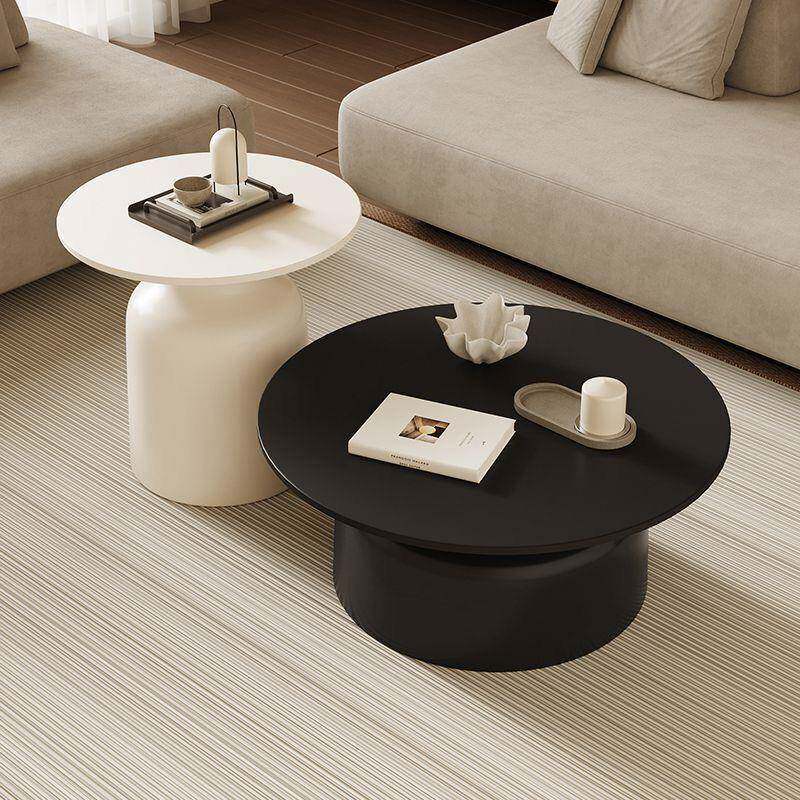 新款岩板风奶油情家用客厅茶几小户型提居组合家马尼可AL移动小茶