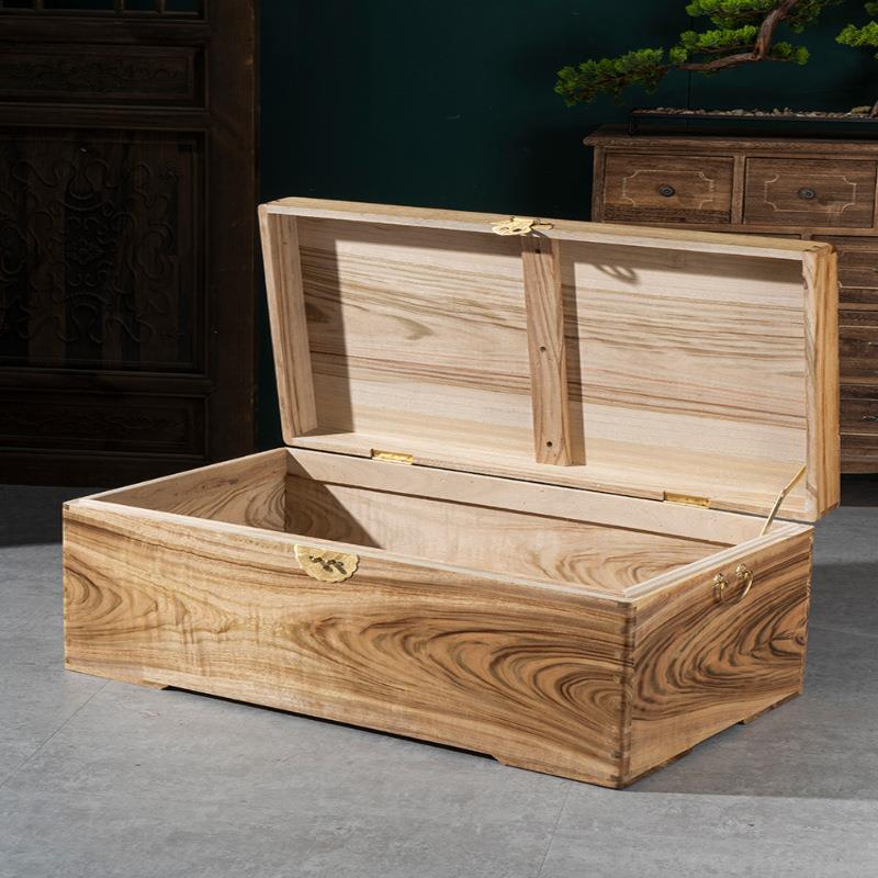 全香樟实木储物收纳箱上子大木号嫁KMC书字画盒嫁妆婚结婚衣箱锁