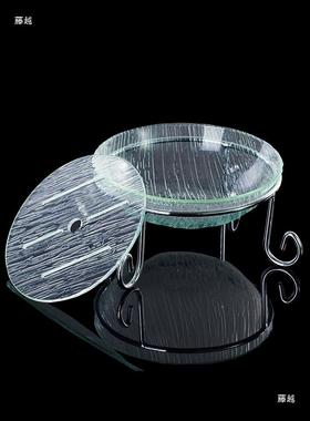 亚克刺身盘密胺具干冰创生意餐具生蚝盘力鱼盘76656刺身盘冰盘圆