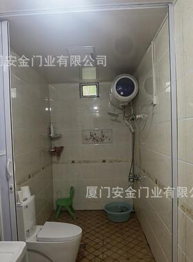 放67930式厨房水晶折叠客厅阳台门卫生隔断间铝合金折开叠门超市