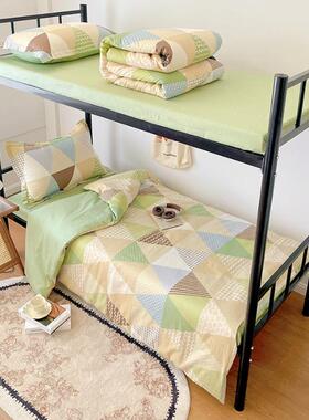 款13070学校无品牌/新寝纯棉三件套床用品学生宿舍上下铺全室棉三