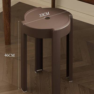 特厚料凳子家可叠用放餐桌高圆风车塑胶62173板凳简复古加约厚备用椅子