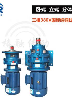线轮卧式BWD1立式ASE针减速机摆XWD2变带直连电动速机配国标铜芯