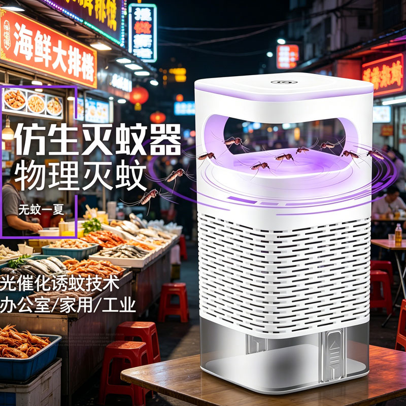 【仿生灭蚊器】新款物理灭蚊灯家超声波驱蚊器/电子驱