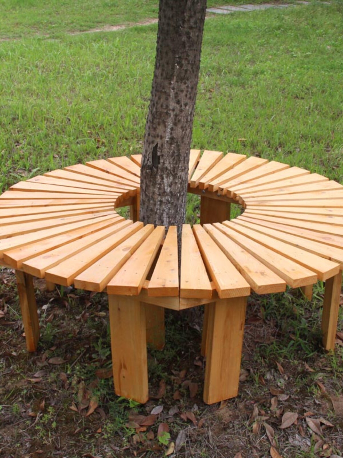 围椅树木树座花园庭院防腐木公园椅阳台围长凳凳户外长椅围凳子子