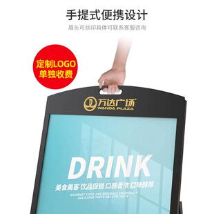 户外防风海报架铁质双面水牌门口落地kt板指引展示立式招聘广告架
