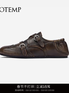 cotemp Ducal Brodé Monk 25FW新款布洛克柔软孟克鞋乐福鞋子女