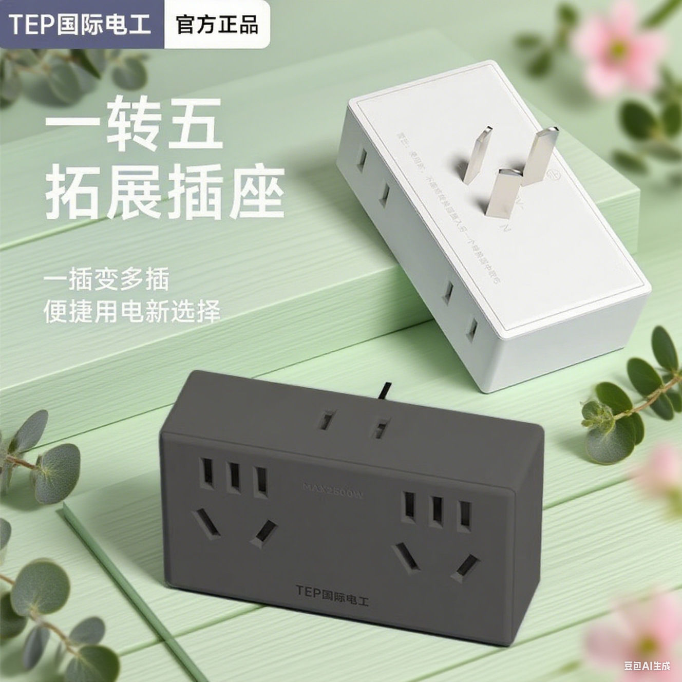 学生宿舍智能转换器插座无线多功能插排排插线板扩展大功率多插位