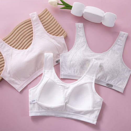 少女内衣发育期初中中学生青春期运动小牛纯棉薄款女童文胸秋季