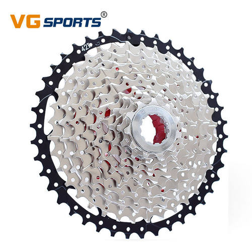 VGSports10速分体42T山地车卡式飞轮11-42T 自行车飞轮轻量铝支架