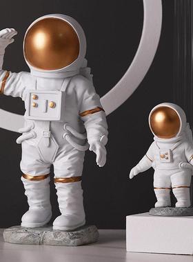 创意太空人小摆件桌面太空人客厅电视柜儿童房布置家居装饰摆设品