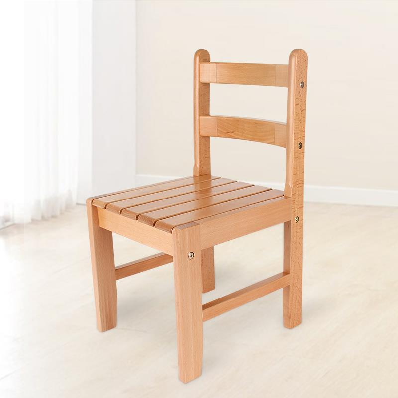 实木小椅子靠背家用矮款凳子木头小板凳 靠背椅小木凳 儿童小木椅